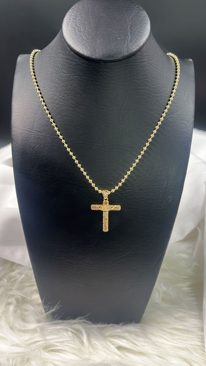 Comprar Cad Milit Diamantada Dije Circon Dorada en Electroshopy